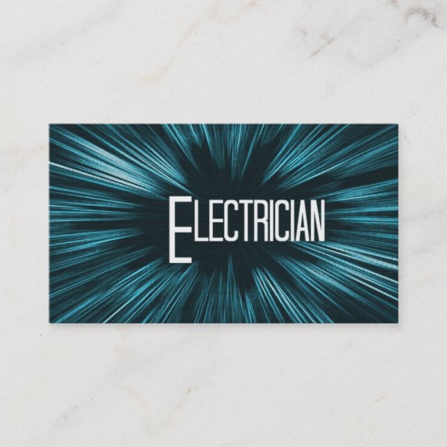 Shining Star Electrician Business Card (Front)