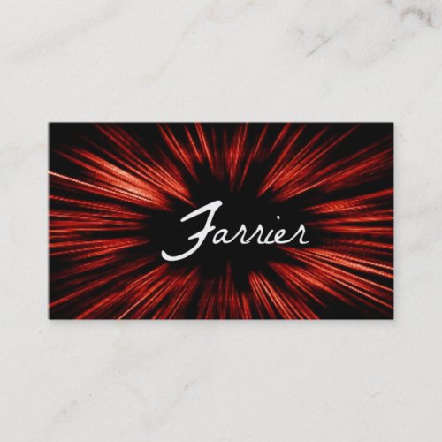 Shining Star Farrier Business Card