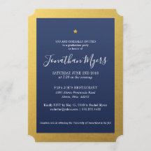 Shining Star Graduation Party Invitation
