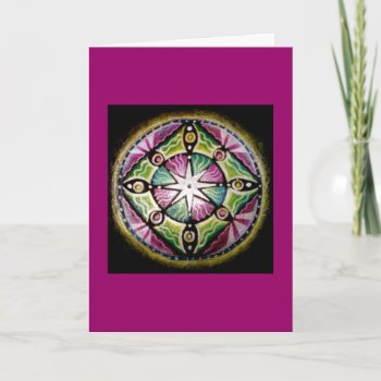 Shining Star Mandala Greeting Card by arteeclectica at Zazzle
