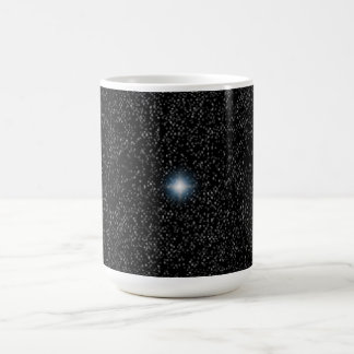 Shining Star Silver Stars on Black Custom Mugs