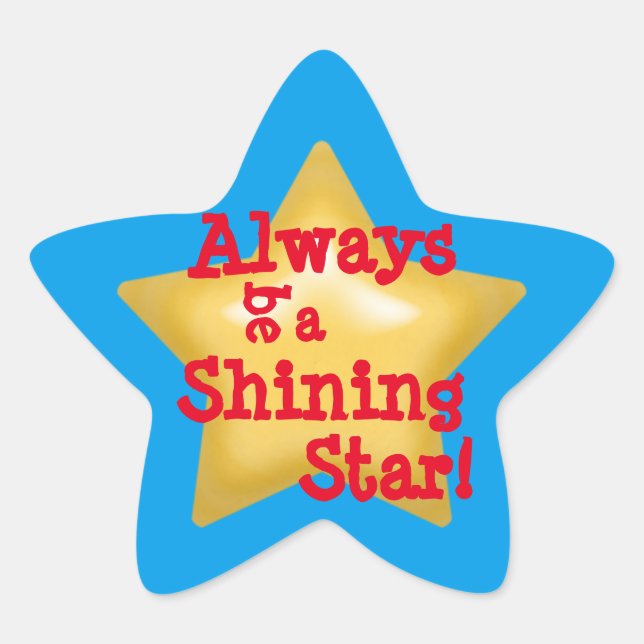 Shining Star Star Sticker (Front)