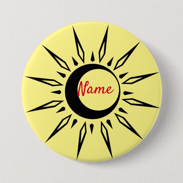 Shining Sun Crescent Moon Thunder_Cove Button (Front)