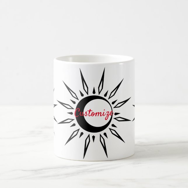 Shining Sun Crescent Moon Thunder_Cove Coffee Mug (Center)