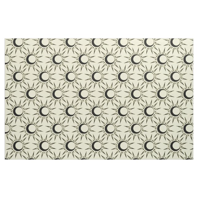 Shining Sun Crescent Moon Thunder_Cove Fabric (Fat Quarter)