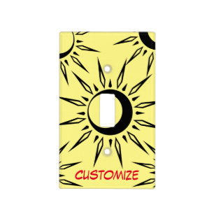 Shining Sun Crescent Moon Thunder_Cove Light Switch Cover