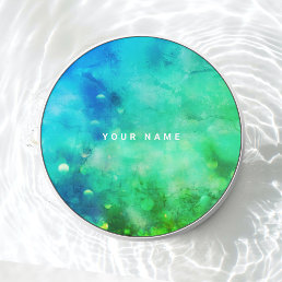 Shining Underwater | Green Mermaid Custom Name Wireless Charger