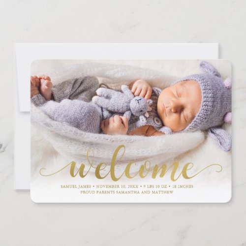Shining Welcome _ Baby Birth Announcement