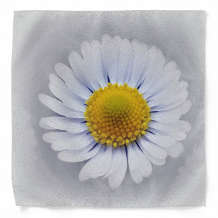 shining white daisy bandana
