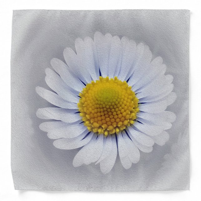 shining white daisy bandana (Front)