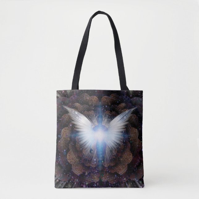 Shining wings and aura tote bag (Front)