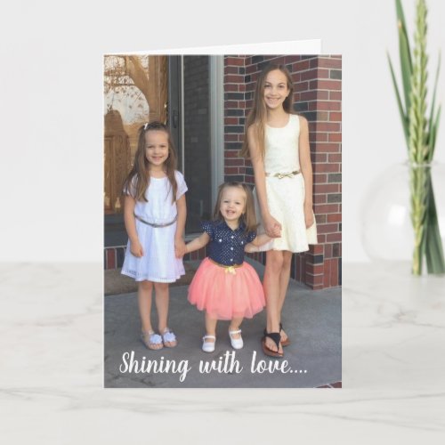 Shining With Love  Mothers Day Card