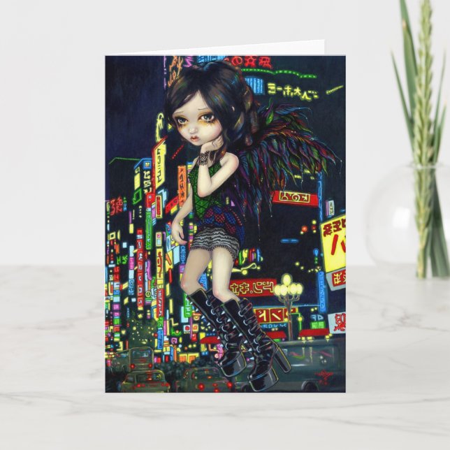 "Shinjuku Angel" Greeting Card (Front)
