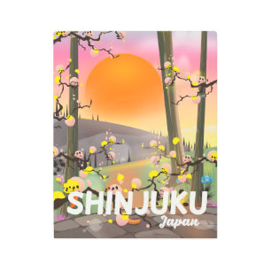 Shinjuku Japan travel poster