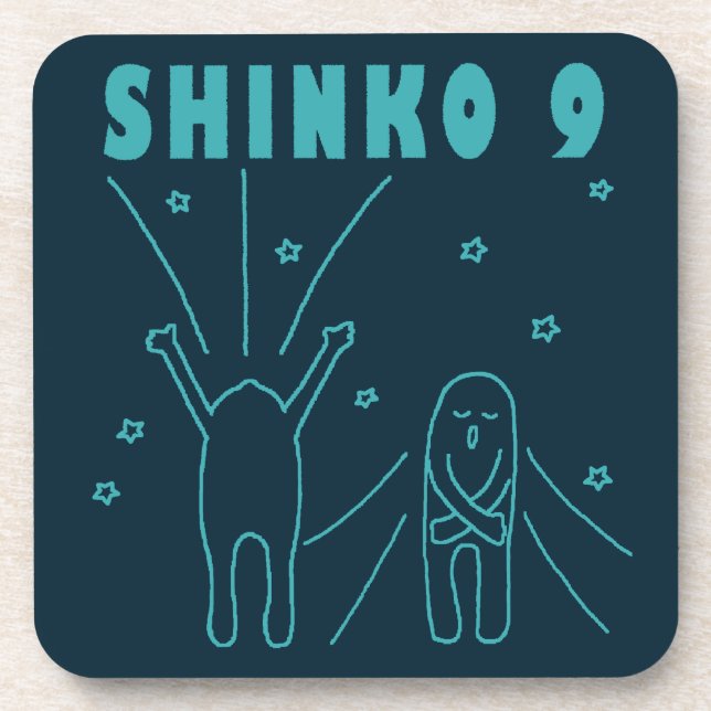 "Shinko 9" Deep Breathing Beverage Coaster (Front)