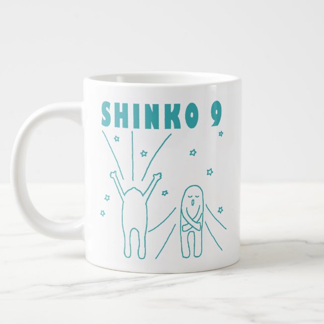 "Shinko 9" Deep Breathing Giant Coffee Mug (Left)