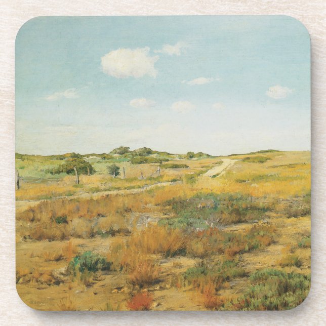 Shinnecock Hills by William Merritt Chase Beverage Coaster (Front)