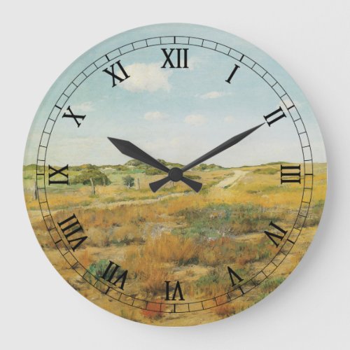 Shinnecock Hills by William Merritt Chase Large Clock