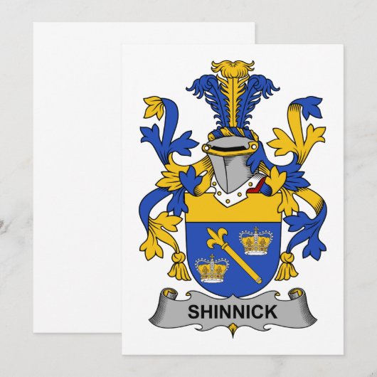 Shinnick Family Crest (Front/Back)