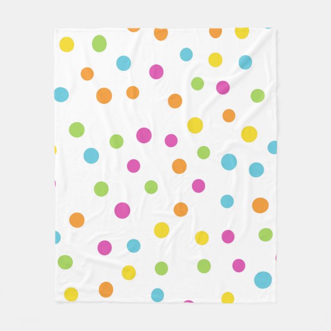 Shinny Circles Fleece Blanket (Front)