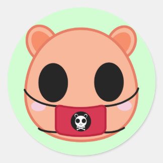 Shino the Squirrel (Head) Classic Round Sticker