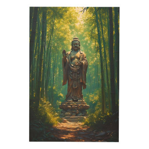 Shinrin no Hotoke (Buddha of the Forest) Wood Wall Art