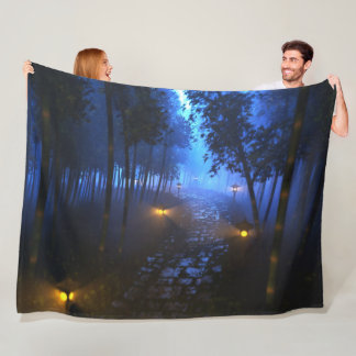 Shinrin Yoku (Night) Fleece Blanket