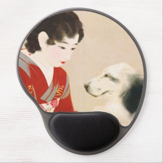 Shinsui Ito Shufu No Tomo Pet Dog japanese lady Gel Mouse Pad
