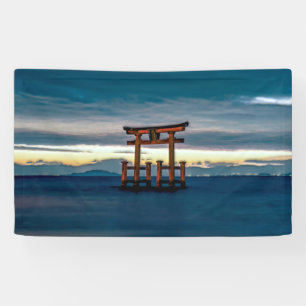 Shinto Shrine-Torii-Japanese Gate Banner