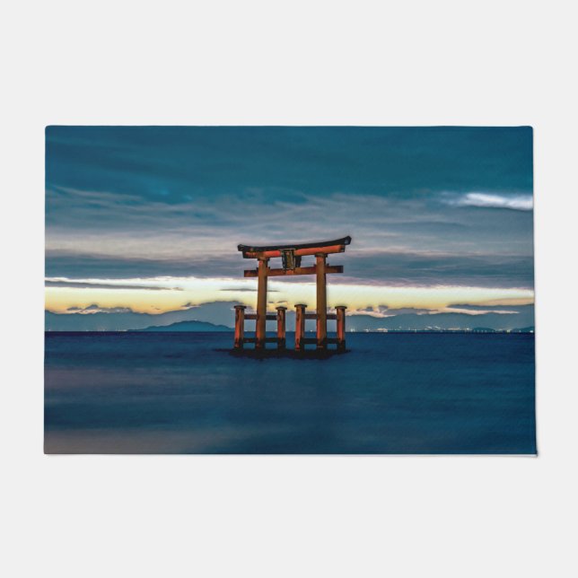 Shinto Shrine-Torii-Japanese Gate Doormat (Front)