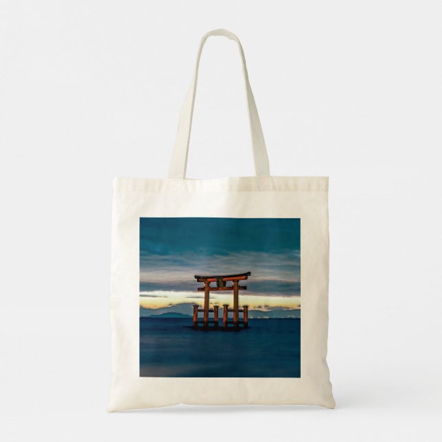 Shinto Shrine-Torii-Japanese Gate Tote Bag (Back)