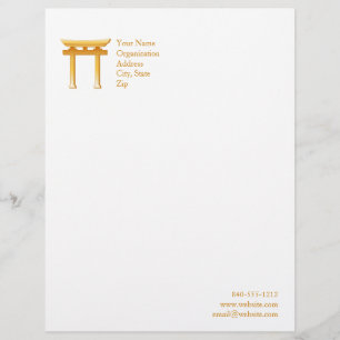 Shinto Symbol Letterhead