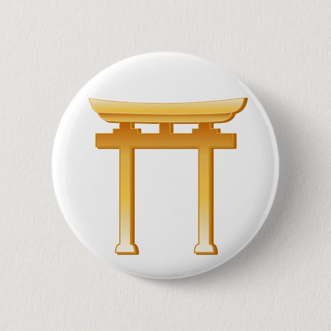 Shinto Symbol Pinback Button (Front)