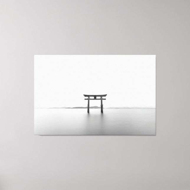 shinto tori wrapped canvas print (Front)