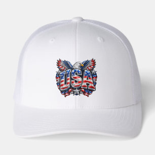 Shiny 3D Puffy USA Athletic Eagle Dad Hat