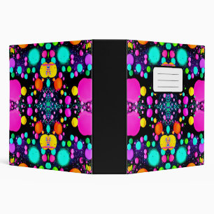 shiny Abstract art 3 Ring Binder