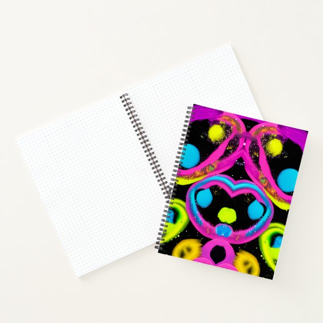 shiny Abstract art Notebook (Inside)