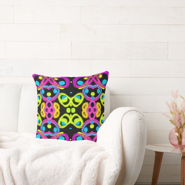 shiny Abstract art Throw Pillow (Couch)