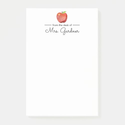 Shiny Apple  Kindergarten Teacher Post_it Notes