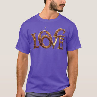 SHINY BEJEWELED GOLDEN LOVEEXT AI GENERATED vintag T-Shirt