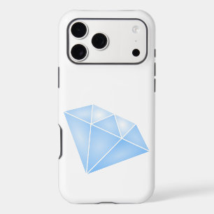 Shiny Blue Diamond Carat iPhone 17 Pro Max Case