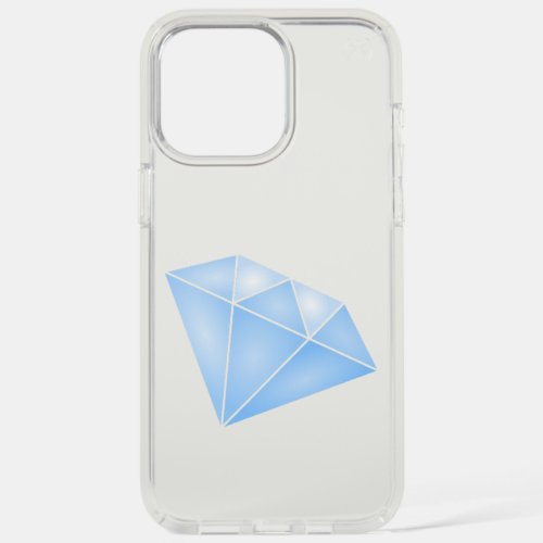 Shiny Blue Diamond Carat iPhone 15 Pro Max Case