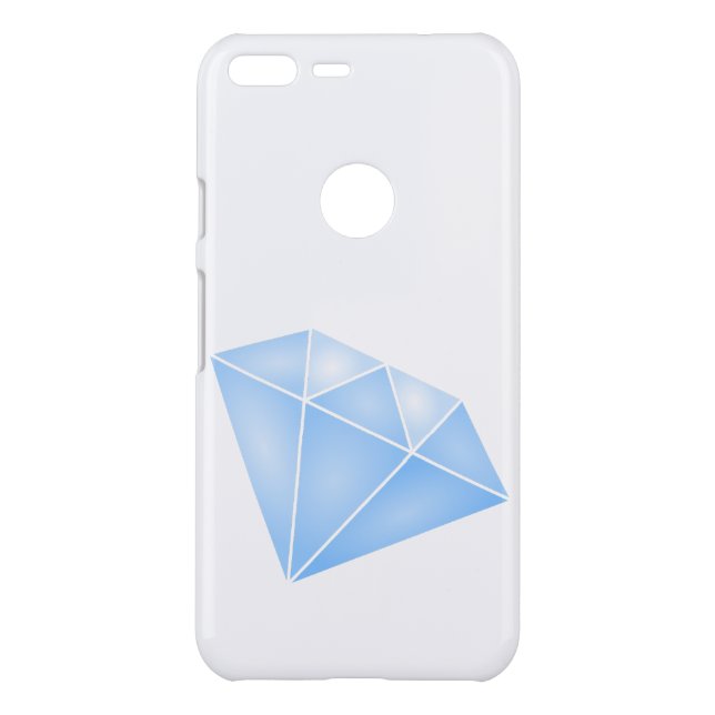Shiny Blue Diamond Carat Uncommon Google Pixel XL Case (Back)