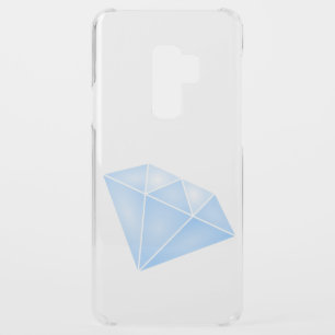 Shiny Blue Diamond Carat Uncommon Samsung Galaxy S9 Plus Case