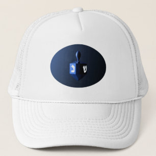 Shiny Blue Dreidel Trucker Hat