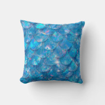 Shiny Blue Mermaid Print