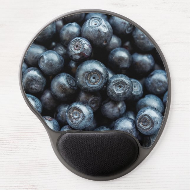 shiny blueberries gel mouse pad (Front)