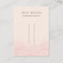 Shiny Blush Pink Glitter Texture Hair Clip Display Business Card