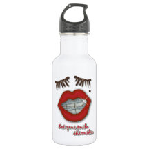 Shiny Braces, Red Lips, Mole, and Thick Eyelashes