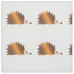 Shiny Brown Hedgehog Fabric